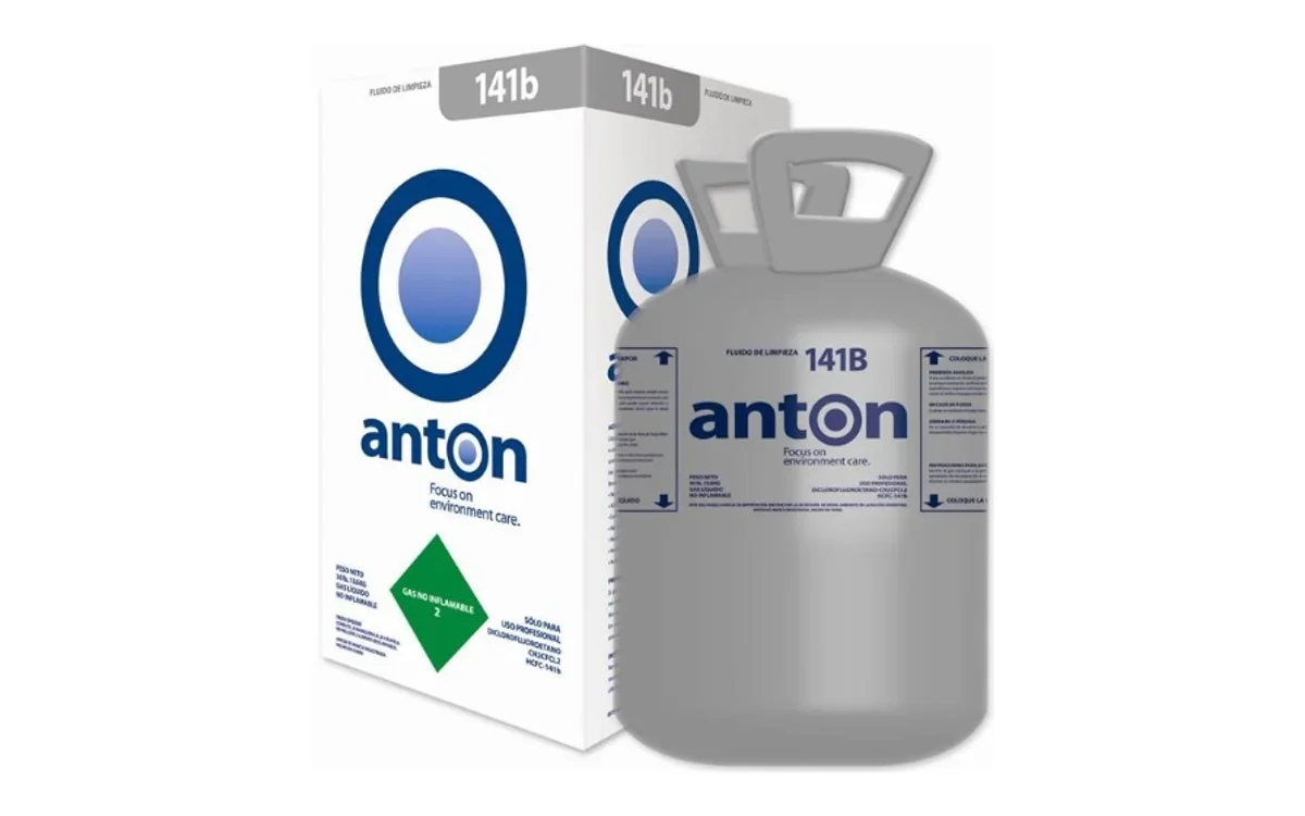 Agente de limpieza R-141b, garrafa de 13,6 kg