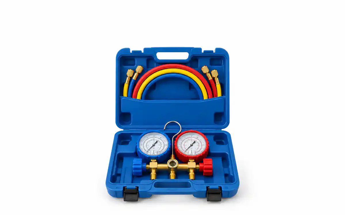 Manifold Value VMG-2-R410A con estuche y mangueras