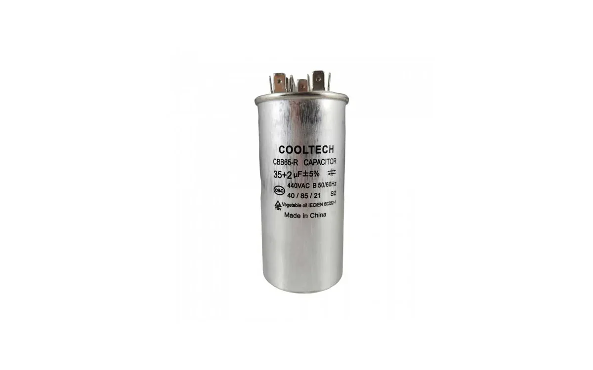 Capacitor dual 35+2 µF para aire acondicionado